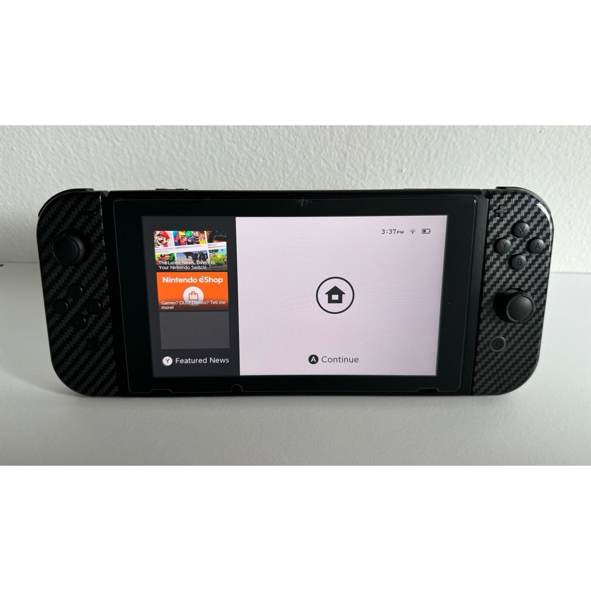 Nintendo Switch Custom Grey Carbon Fiber (with 128GB card)