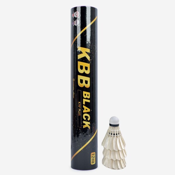 KBB Черный волан для бадминтона, 12 шт., Мячи для ракеток из гусиной кожи, Белый, NWT