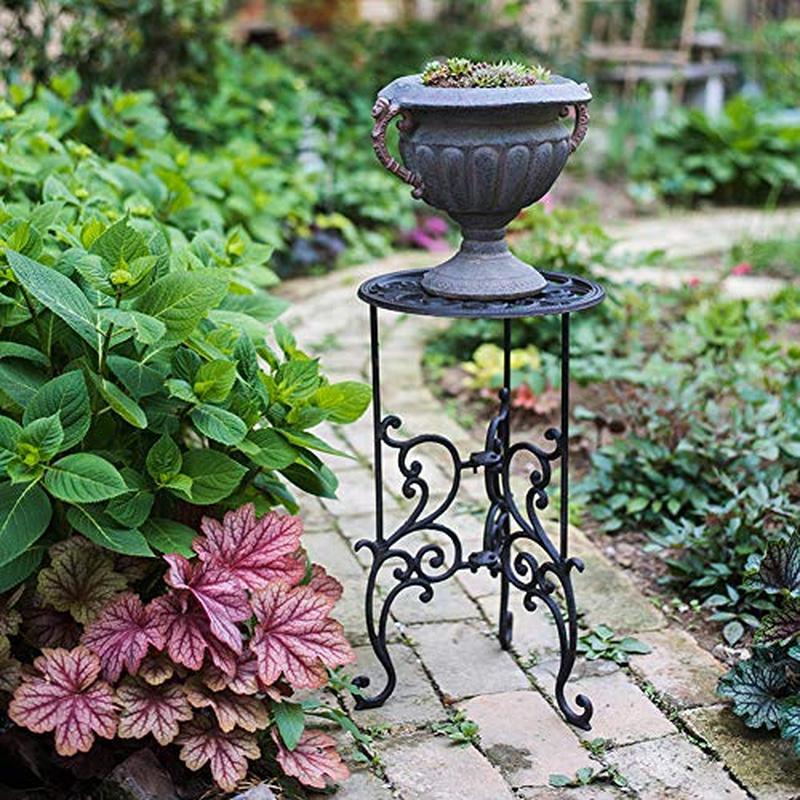 Cast Iron Plant Stand 1-Tier 19.3