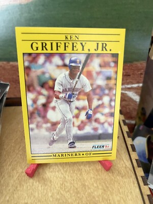 Ken Griffey, Jr.  Seattle Mariners 1991 Fleer #450 Baseball Card