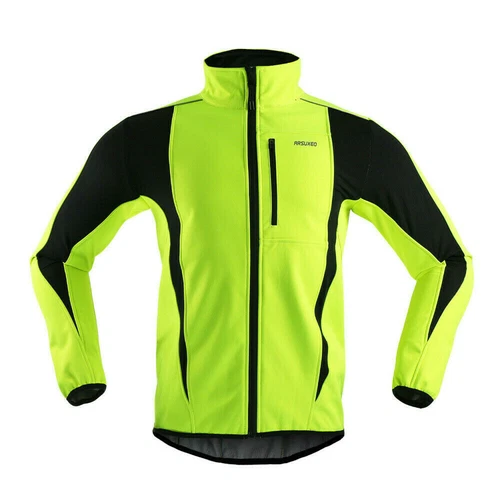 Men Winter Cycling Jacket Bike Jerseys MTB Windproof Waterproof Softshell Coat - - Picture 3 of 22