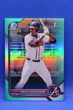 2022 Bowman Chrome Prospects Aqua Refractor /125 Mahki Backstrom SP RC 1st