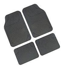 DRENA 4 SET 4 TAPETES UNIVERSALES GRIS PVC PRECORTADOS PARA AUTO 46X68CM 45X34C