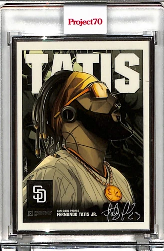 2021 TOPPS PROJECT 70 #685 FERNANDO TATIS JR BY QUICCS P70 AP SILVER FRAME 02/51