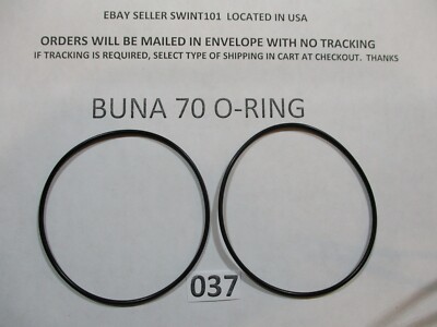 037 O-ring. 2-1/2'' ID x 2-5/8'' OD x 1/16''  thick. Buna-70.  Quan 2.