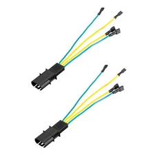 2Pc Side Wing Mirror Electric Heated Connector Cable Wire For BMW X5 X6 F10 F30