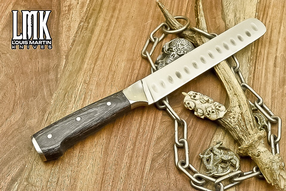 LMK Chef Knife AUS10 Steel Hard Wood Steel Guard EDC Best