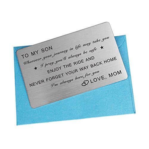 Son Wallet Card from Mom, To My Son Wherever Your Journey In 2 Son from Mom - Picture 5 of 6