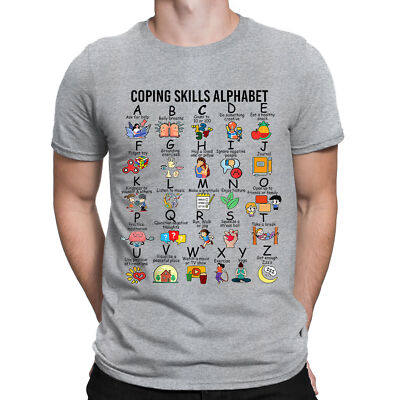 Bewältigungsfähigkeiten Alpabet Geschwindigkeit Lehrer Sozialarbeiter Therapeut Herren T-Shirts Oberteil #NED