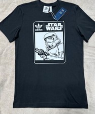 STAR WARS adidas STORM TROOPER Black T-shirt MEDIUM RARE  