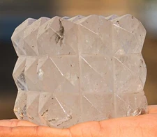 80MM Natural Petalite Quartz 54 Pyramids Cube Healing Reiki  Metaphysical cube