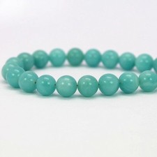 Real Natural 8mm Blue Amazonite Round Gemstone Loose Beads 15inch Strand AAA