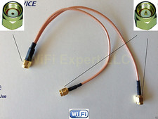 RPSMA Male to Y type 2X SMA Male Splitter Combiner cable pigtail RG316 USA Assmb