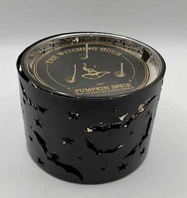 The Witching Hour Pumpkin Spice Duftkerze 3 Docht Leuchtkerze ** Brandneu *