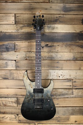 Schecter Guitar Research C-1 Standard Electric Guitar,Black Fade Burst Burl #M44