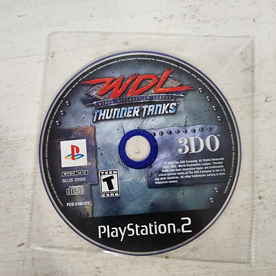 WDL Thunder Tanks (Sony PlayStation 2) Disc Only