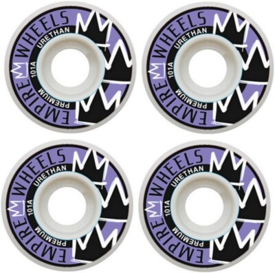 EMPIRE WHEELS 50mm Skateboard Rollen Gute Flatspotresistenz 101A Set (4Stk)Skate