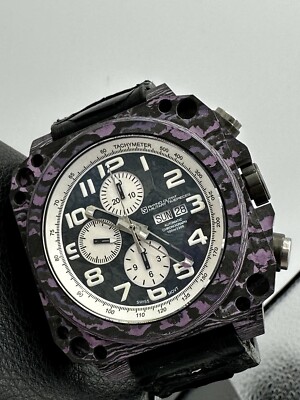 RHYNO Rubicon RFC-319 PURPLE Carbon LIMITED EDITION Chronograph Swiss AUTOMATIC