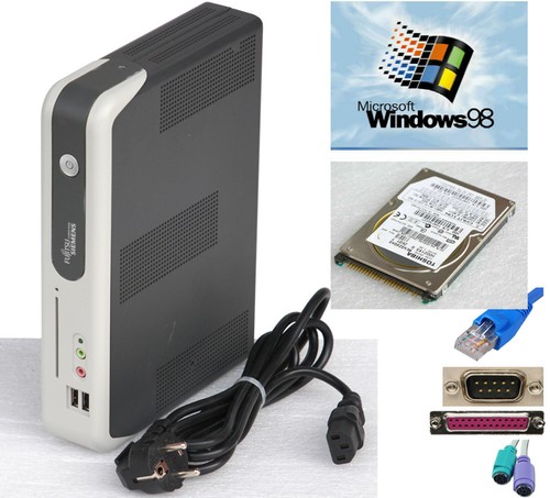 Pequeño PC Futro S200 Con RS-232 Libre PCI 40GB Ide Disco Duro Windows 98 TC35 - 第 1/1 張圖片