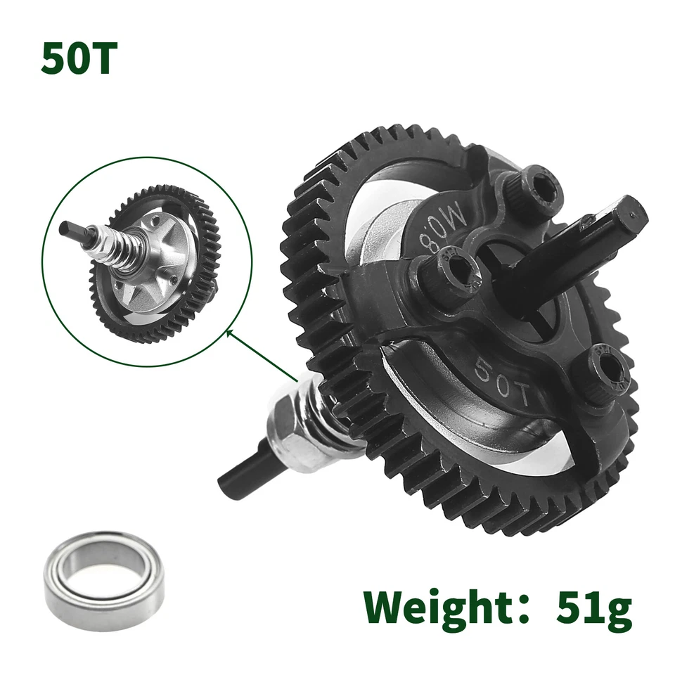 0,8M Mittendifferenzial-Zahnrad-Kupplung für TRAXXAS 1/10 Ford Fiesta Telluride  - Bild 3 von 4