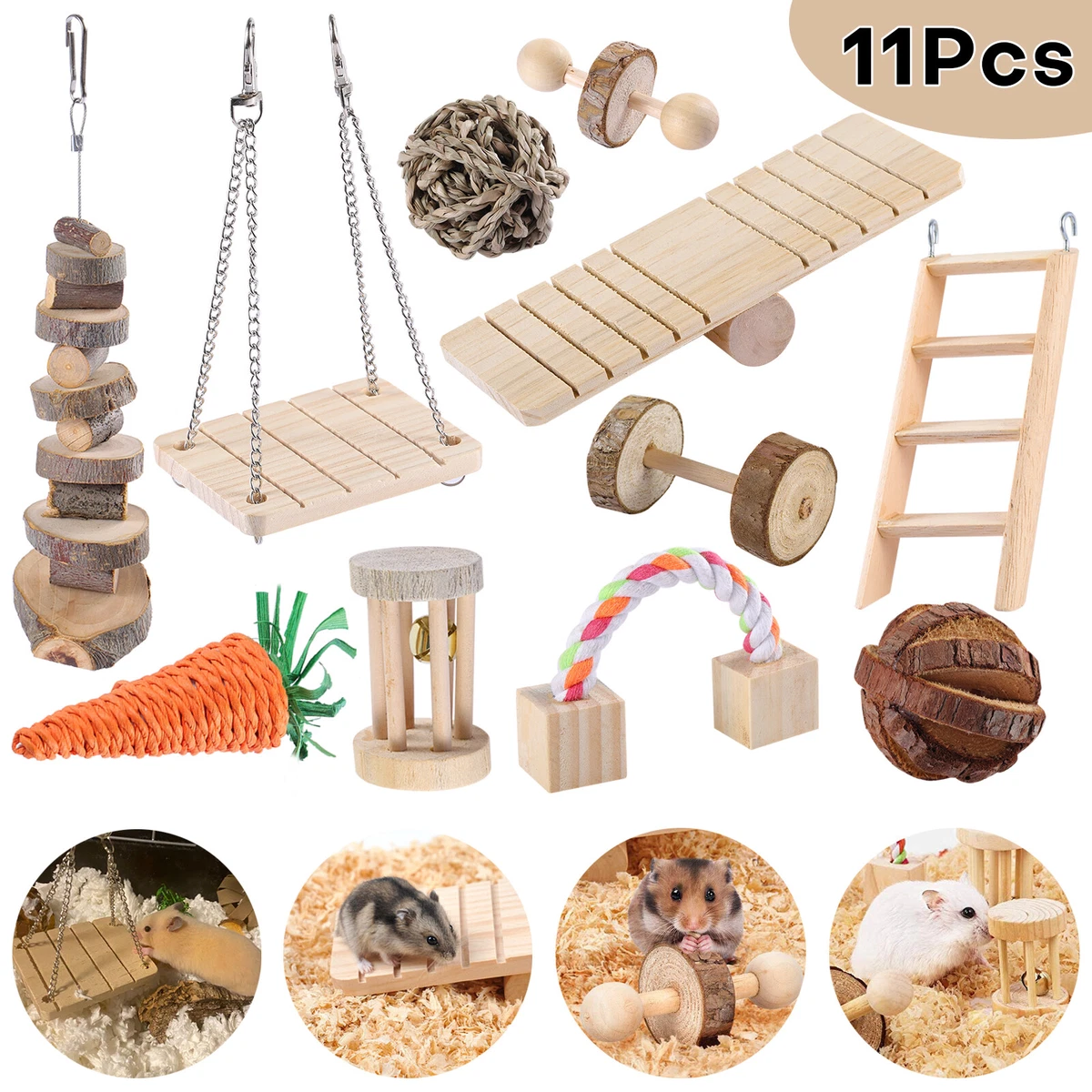 Dwarf hamster chew clearance toys