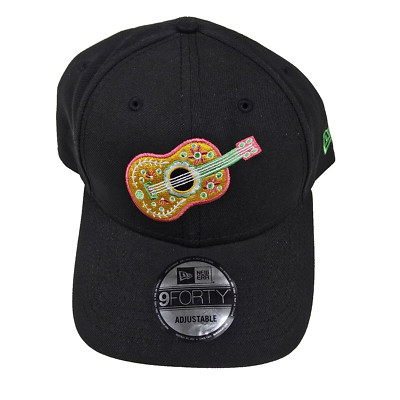New Era Corpus Christi Hooks Cumbias Guitar 9FORTY Hat Black MiLB Adjustable NEW