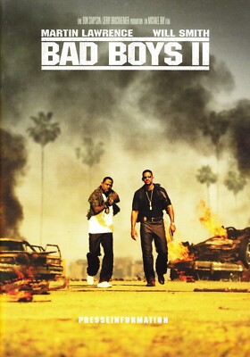 Presseheft, BAD BOYS II, von Michael Bay mit Will Smith, Martin Lawrence, 2003