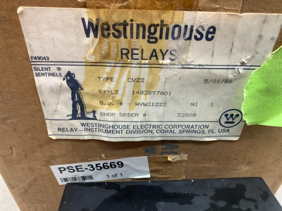 NEW IN BOX WESTINGHOUSE CV22 VOLTAGE RELAY 1482B97A01 - Image 2 of 4