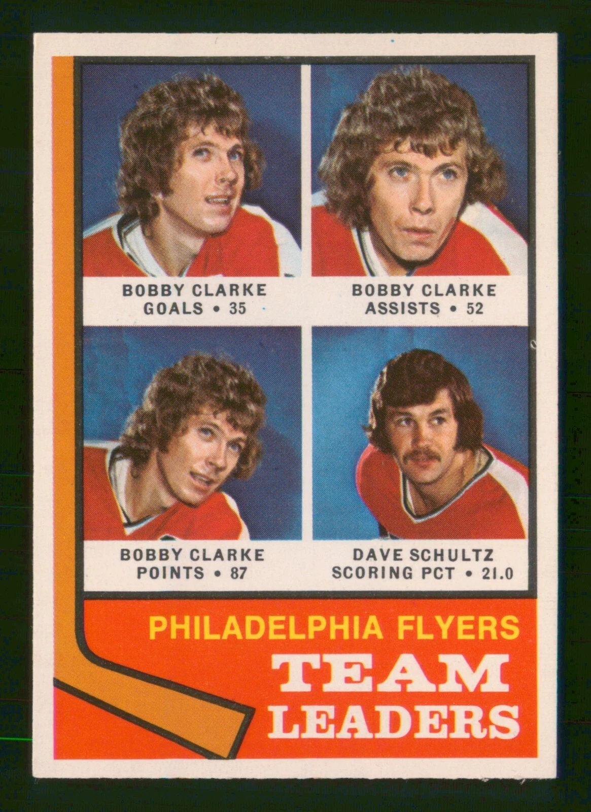 BOBBY CLARKE / DAVE SCHULTZ TL 1974-75 O-PEE-CHEE 74-75 NO 154 NRMINT+      4369