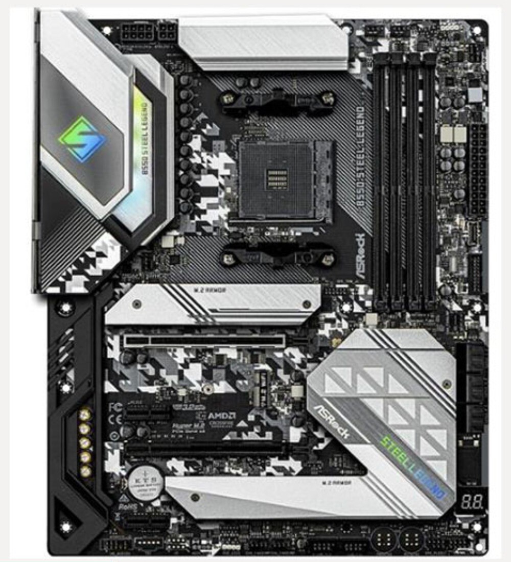 For ASRock B550 Steel Legend Desktop Motherboard Socket AM4 B550