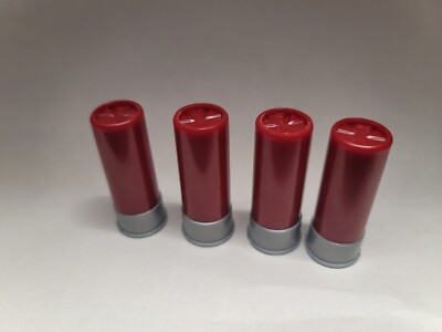 4x Set Toy Shotgun Shells for Pump Action or Double Barrel Model Shot Gun Prop