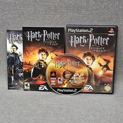 Harry Potter and the Goblet of Fire PlayStation 2 PS2 Complete CIB Merch Book
