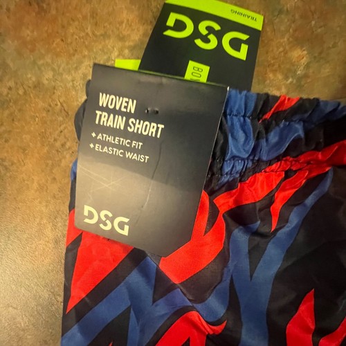 Boys DSG Woven Train Shorts Athletic Fit Elastic Waist Navy Bolt Size XS - Picture 3 of 8