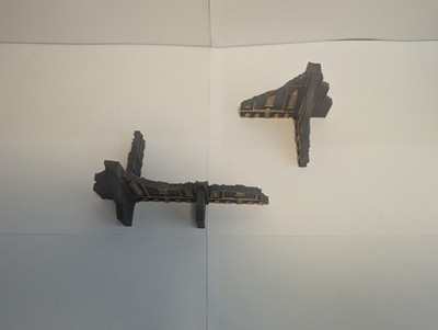 Half Height Imperial Walls Grimdark Wargaming Sci-Fi Terrain 28mm Scale