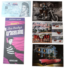Elvis Presley Graceland Memorabilia Bundle Ticket Guide Postcards Memphis 2019