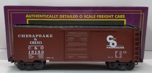 MTH 20-90015A calibre O Chesapeake y Ohio 40' vagón de carga de una sola puerta #15153 LN/caja | Condition: Used