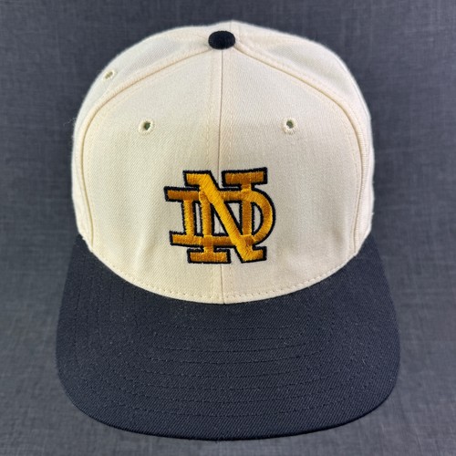 Vintage Notre Dame Fighting Irish Fitted Hat Cap Size 7 1/2 NCAA 1990's USA - Picture 21 of 22