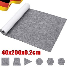 2M Selbstklebend Filzstoff Nadelfilz Super flex Bespannstoff (40x200x0.2cm) Grau
