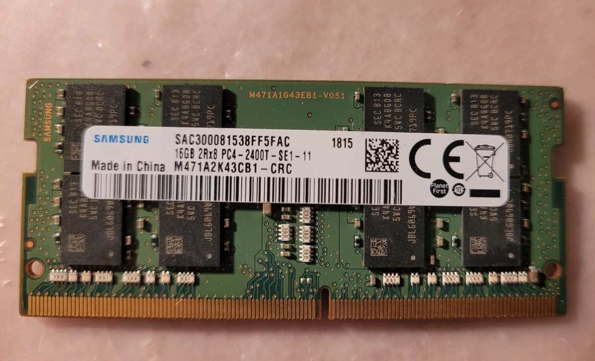 PC4-19200 (DDR4-2400) Bus Speed SO-DIMM Computer Memory (RAM) 16