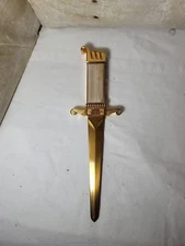 Vintage ASR Ascot Dagger Table Lighter and Letter Opener Works 