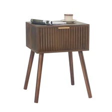 Mid Century Modern Nightstand, Small End Tables Living Room, Accent Bedside T...