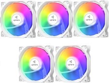 120Mm RGB Case Fan,Quiet Edition High Airflow Adjustable Color LED Case Fan for