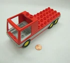 Lego Duplo RED FLATBED TRUCK LORRY VEHICLE for City Lego Group #6422 Vintage