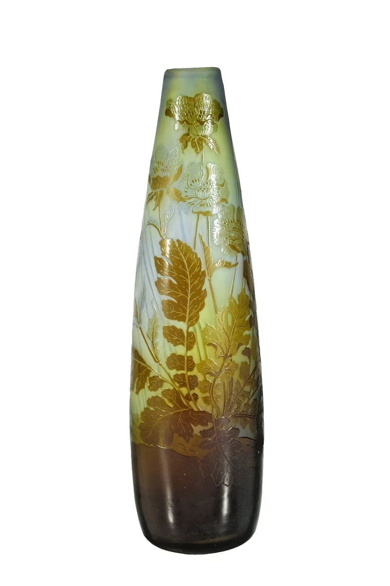 Preços baixos em Galle Cameo Vaso em Vidro Artístico Emile Galle