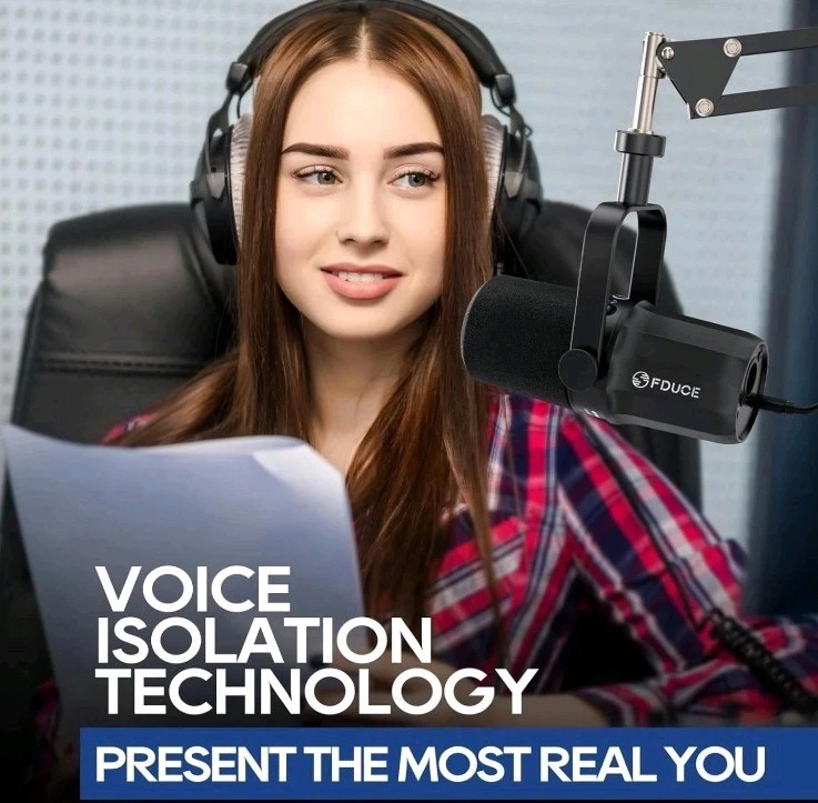 FDUCE SL40+ dynamisches Podcast-Mikrofon, USB/XLR-Mikrofon-Set für Gaming und... - Bild 3 von 4