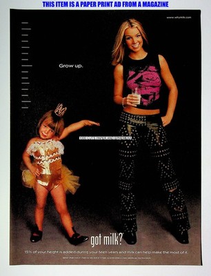 Britney Spears Got Milk? 2000 Trade Print Magazine Ad Poster ADVERT