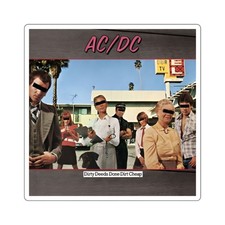AC/DC Dirty Deeds Done Dirt Cheap Sticker Hard Rock Classic Album Decal