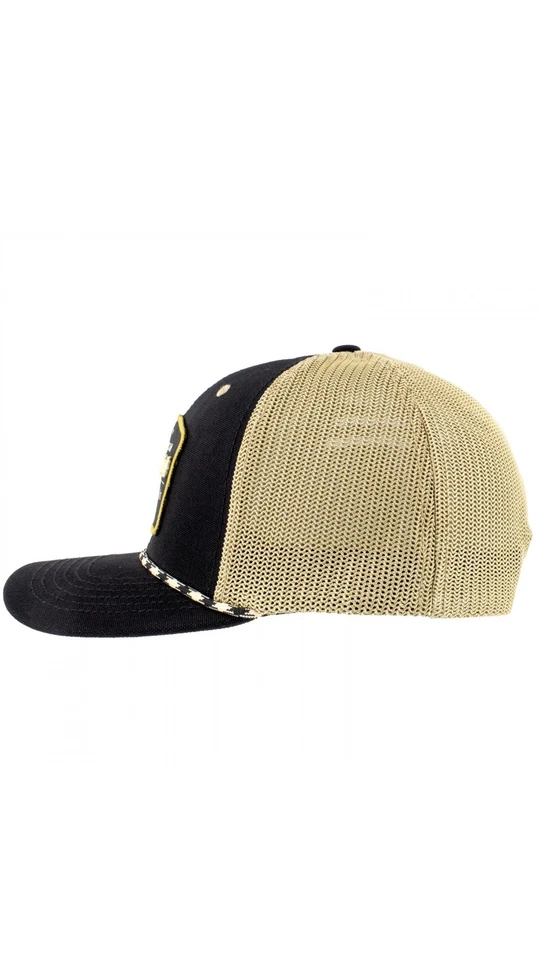 RAM Nuevo American Outlaw Snapback Malla Camionero Sombrero Negro Foto 3 de 4