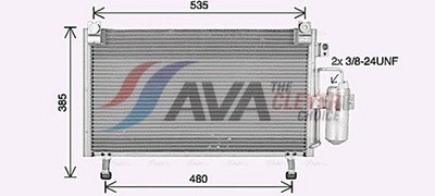 AVA Clever Choice Kondensator Klimaanlage ** CLEVER FIT ** IS5031D Aluminium 4x4
