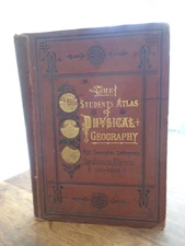1873 STUDENT'S ATLAS OF PHYSICAL GEOGRAPHY 20 COL MAPS BY WELLER TEXT BY BRYCE ^